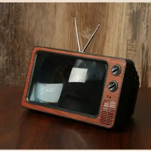 12 Inch Retro TV Amplifier Phone Screen Magnifier, 3D HD Mobile Screen Enhancer for Movies & Gaming, Universal Smartphone Accessory