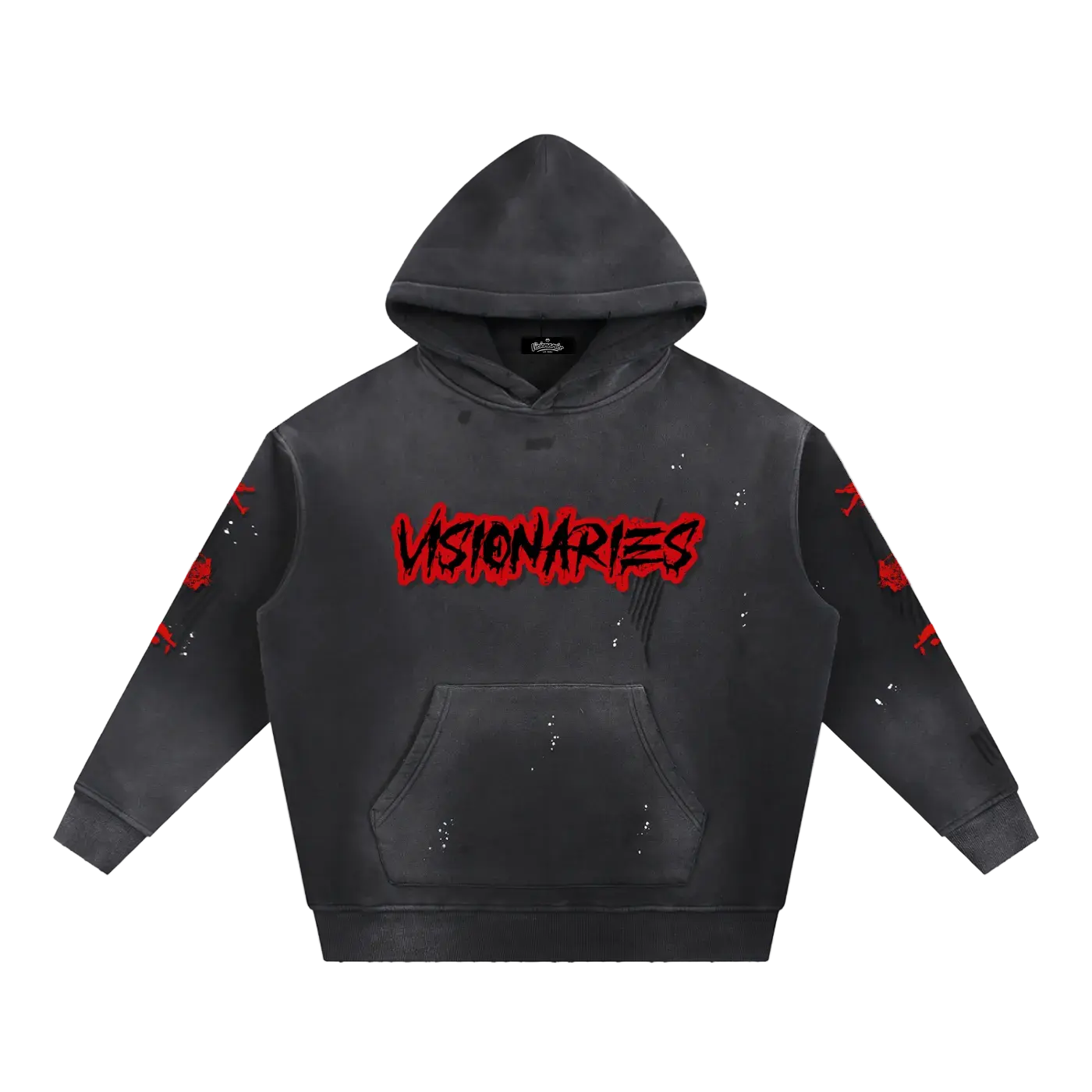 Vintage Washed Zombies 🧟 Fleece Hoodie