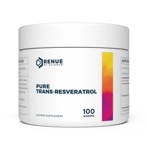 Trans-Resveratrol Powder 100 Grams - Dietary Supplement for Health and Wellness, Ideal for Supporting Nutrient Levels