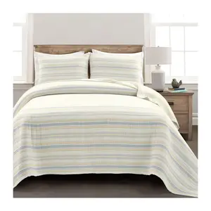 Solange Stripe Pick Stitch Kantha Yarn Dyed Cotton Woven KG Qt