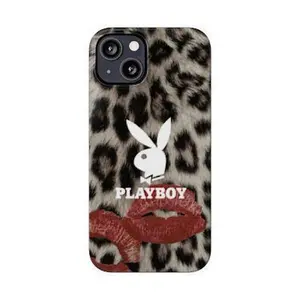 Cheetah print Playboy hard case phone case, ideal gift and accessory, compatible with iPhone 17/16/15/14/13/12/11 Pro Max/Plus and Samsung Galaxy S23FE/22/23/24/25.