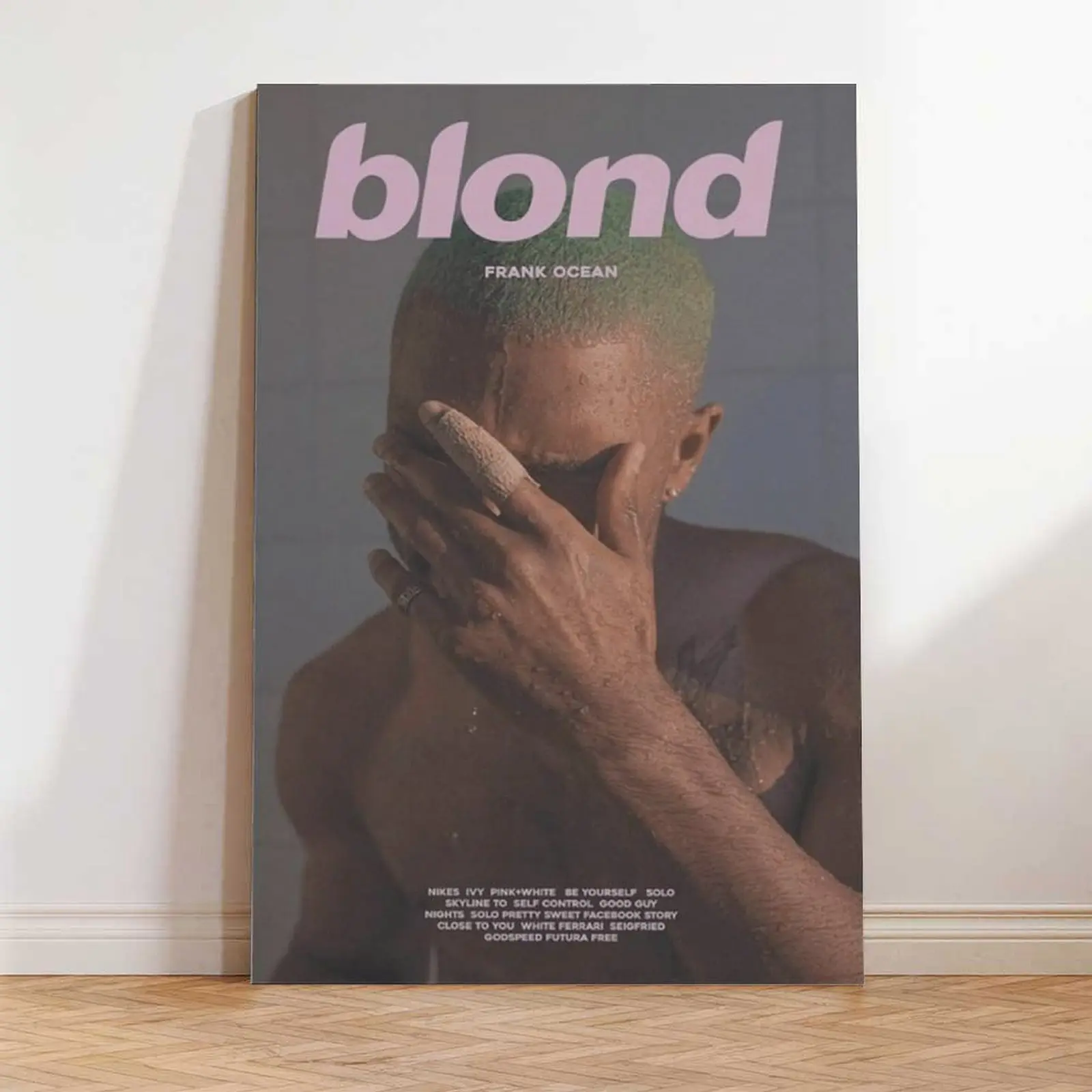 Frank Ocean’s Legendary Blond Classic Cover Iconic Pink Text Green Hair Look Must-Have Collectible Poster The Ultimate Chill Bedroom Wall Piece