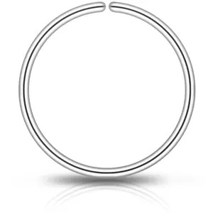 Single Hoop Nose 925 Sterling Silver Nose Hoop Ring (Select Your Size) hoop ring