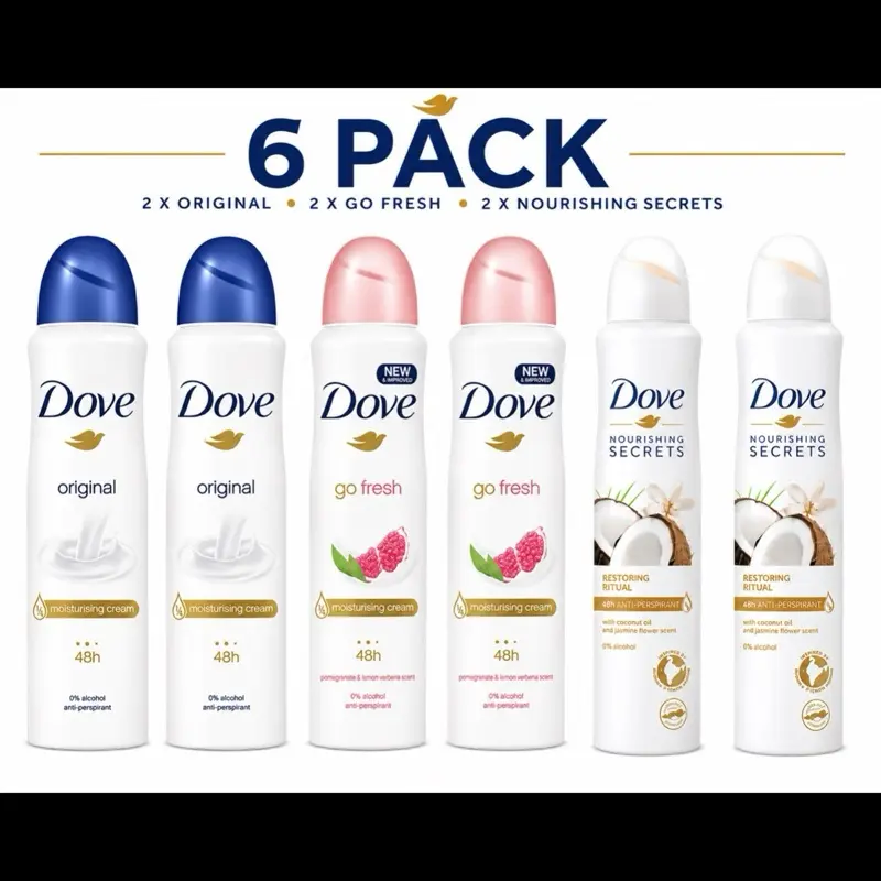 Dove deodorant 6 pack