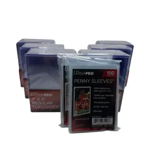 Ultra Pro 3X4 Regular Toploaders 35pt 6 Packs of 25 for Regular Cards, 150 total toploaders and 200 soft sleeves