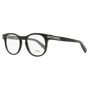 Zegna Keyhole Oval Eyeglasses EZ5268 001 Black 51mm