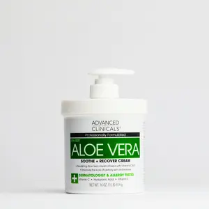 Advanced Clinicals Aloe Vera Body Cream – Hydrate, Soothe & Smooth Dry Skin