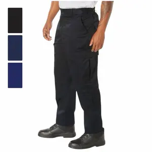 Rothco Menswear Unisex EMT Pants - Polyester-Cotton Twill, 9 Pockets (Scissors, Flashlight, Essential Gear), Long, Zipper-Equipped, All Seasons Durable Trousers for Emergency Response Professionals (Midnight Navy, Black)