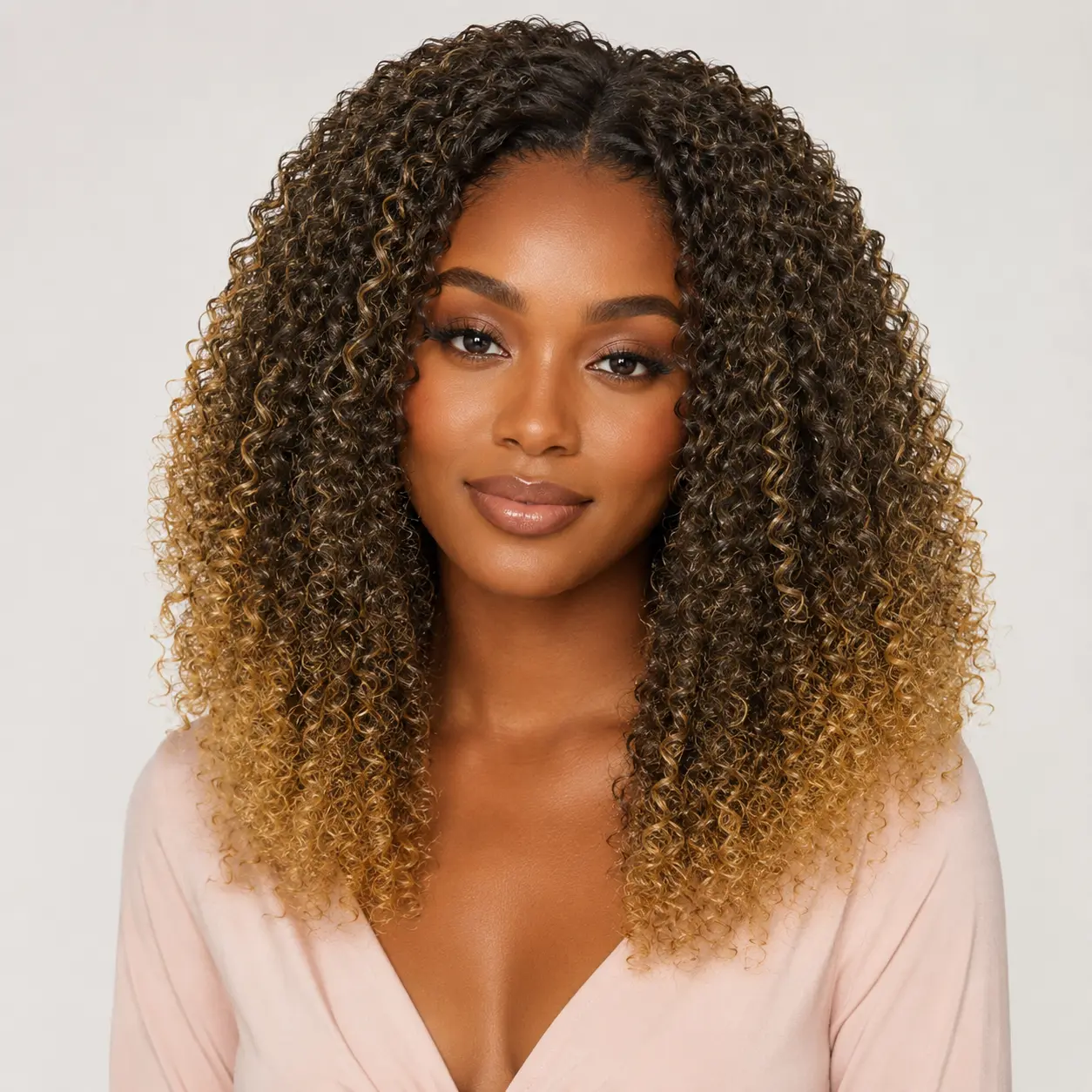 Half Wig Synthetic Hair 3 In 1 Curly Half Wig With Adjustable Drawstring Seamless Flip For Beginner Friendly Water Wave For Black Women