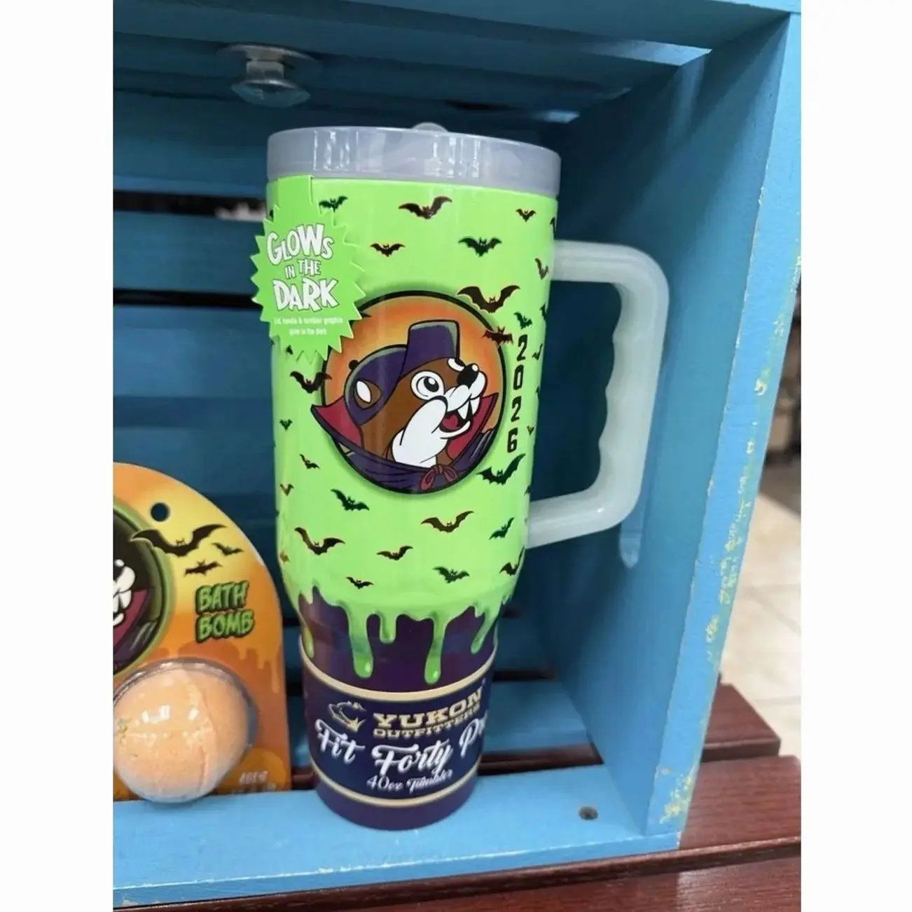 2026 NEW Buc-ee’s Halloween Glow N' The Dark Tumbler 40oz With Handle