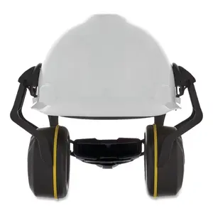 212 MAIN MSA Type 14 Medium Matt V-Gard Helmet-Mounted Hearing Protection, Adjustable Fit Low Profile Hard Hat with Sealing Ring