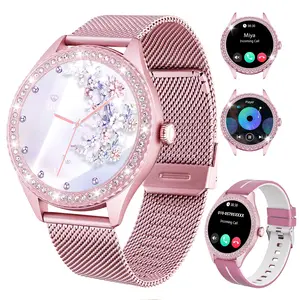 This new premium women's multifunctional smartwatch, Electronic watch, features wireless calling, female-specific functions, an alarm clock, weather updates, a music player, multiple sports modes, and compatibility with Android and iPhone phones