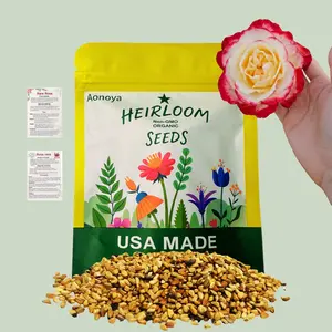 【Buy 2 Get 1 Free】Rare Red & White Twin Roses Seeds (200/1000pcs) – Easy Grow Heirloom Garden Flowers
