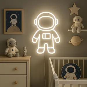 Astronaut Neon Sign – Custom LED for Babies | Neon Vibes