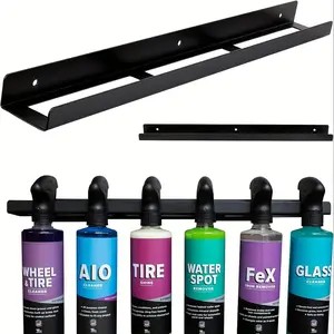 Trigger Bottle Rack, Spray Bottle Display Hook, Wall Mounted Storage Shelf, Spray Bottle Organizer for Garage and Workshop, Garage Hooks