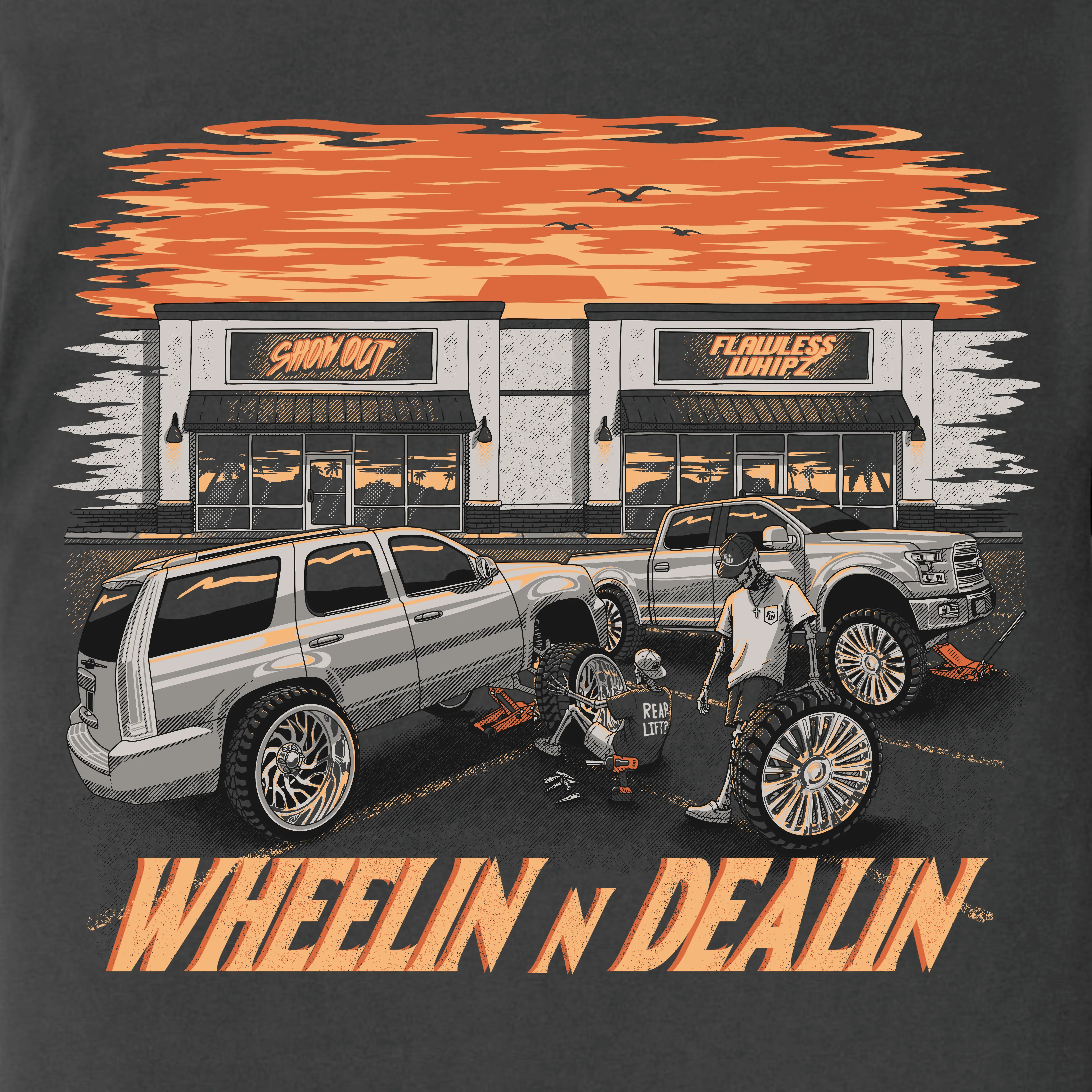 Wheelin N Dealin Tee