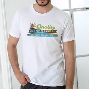 Men's Round Neck Shortsleeve Cotton Tshirt - Soft, Stylish, Breathable Menswear Casual Top for Minnesota Learning Center Clothes