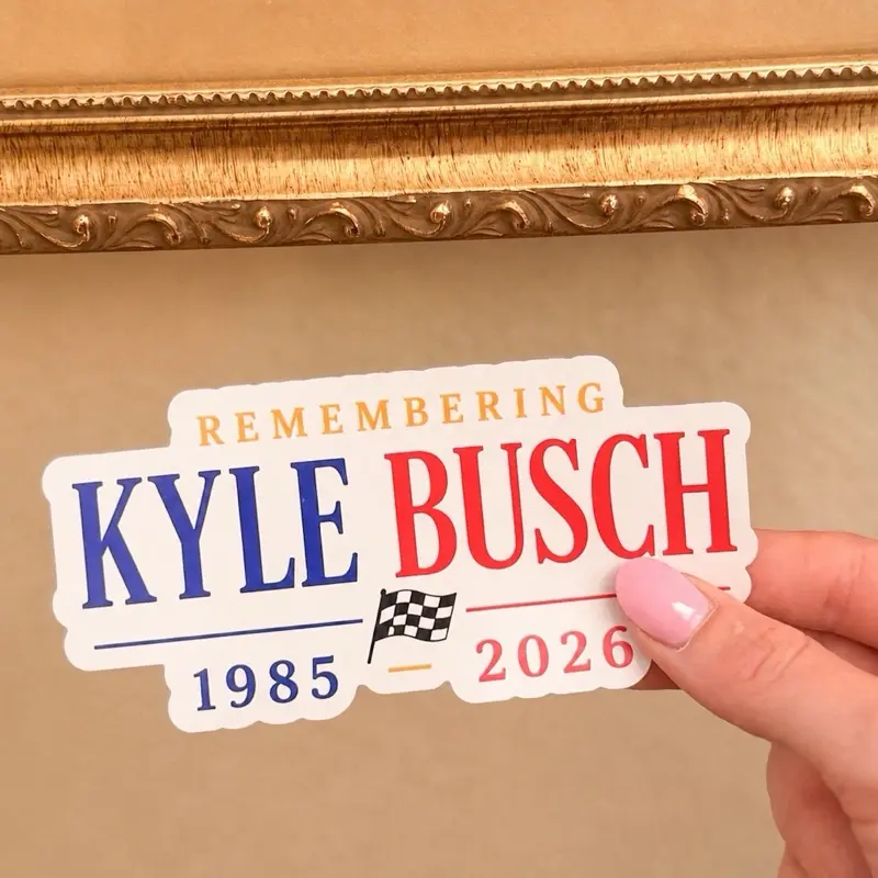 Kyle Busch Tribute Rest In Peace Sticker Decal