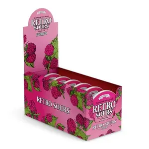 RETRO SOURS - Raspberry - 8 Pack