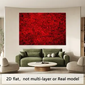 1pc Red Rose Polyester Photography Background Cloth - 7x5ft/8x6ft/10x8ft 2D Flat (Not Multi-layer or Real Model), Valentine's Day Gift, Wedding Bridal Shower Photo Booth Wall Tapestry Home Decor Banner summervibes