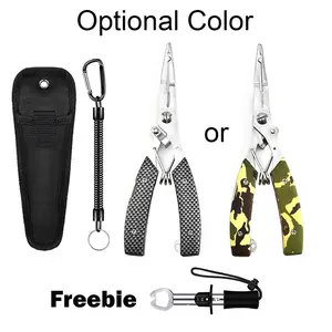 Professional Fishing Set, Stainless Steel Pliers with Carry Bag & Fishing Lanyard, Men Gifts, Outdoor Recreation Equipment