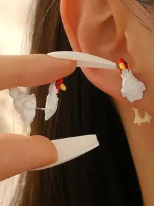 Unique Farmhouse Animal Earrings, Cute and Playful Design, Perfect Gift for Family and Friends, Stylish Accessory for Everyday Wear, Stud Earring, Stud Earring Jewelry