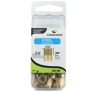 8-32 Steel Rivet Nut – Threaded Insert - 24 Pack