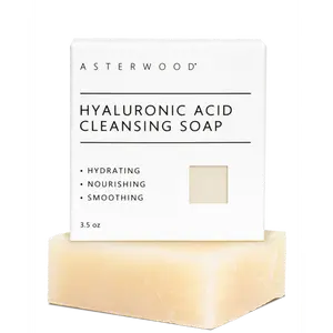 Hyaluronic Acid Cleansing Face Soap | Hydrating, Plumping & Collagen-Boosting Facial Bar | Gentle Moisturizing Cleanser for All Skin Types | Fragrance-Free