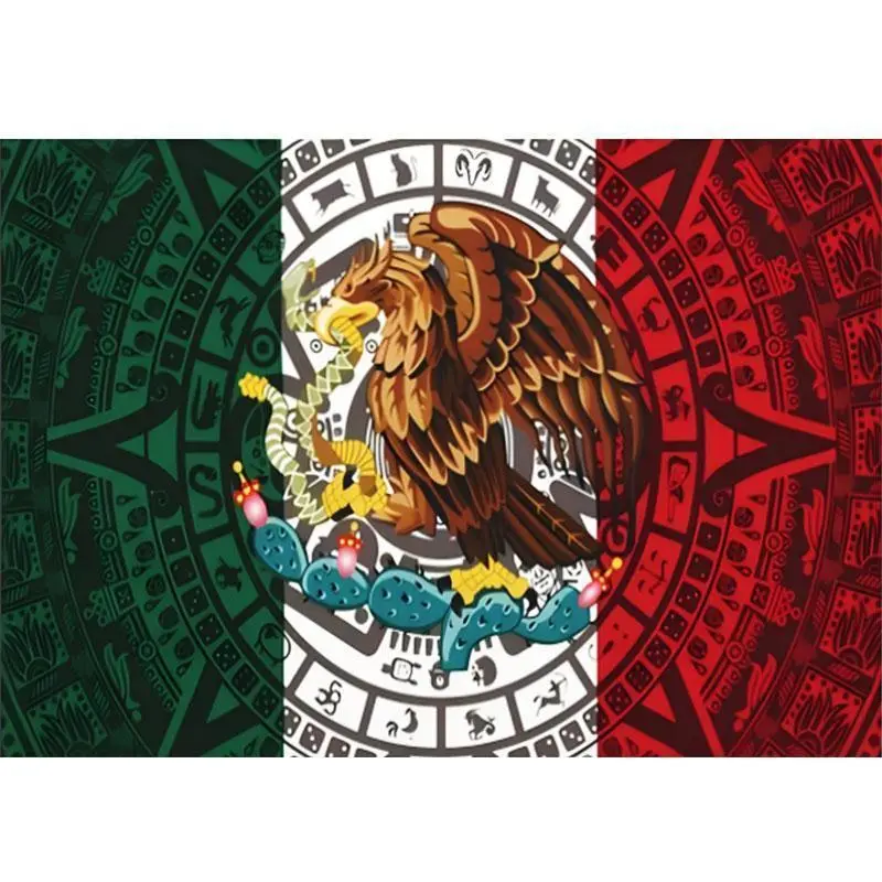 Mexico Flag 30x40 in Outdoor Indoor Durable Polyester Mexican Tapestry Vibrant Colors Fade Resistant Decor Wall Decoration for Room Trippy Y2K Stylewall decor flags, Wall Decor, Tapestries