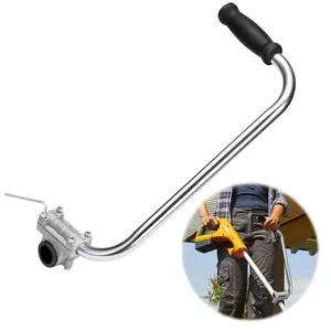 Ergonomic Trimmer Handle, String Trimmers Grip with Shoulder Strap Harness, Weed Eater Handle Extension with Bracket Clamp, Lawn Trimmer Handle Grip for Lawn Care, Landscaping, Yard Trimming Edging