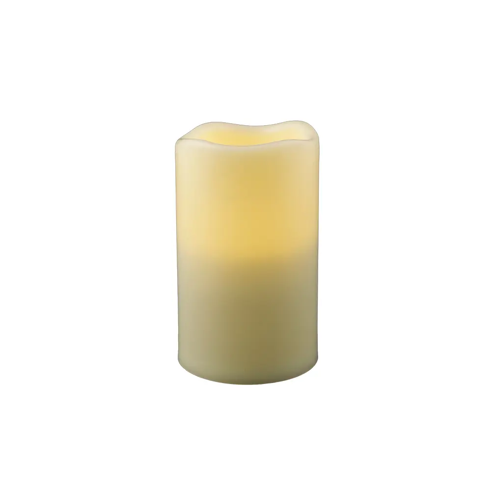 5 in. Flameless Indoor Outdoor Pillar Candle, Ivory