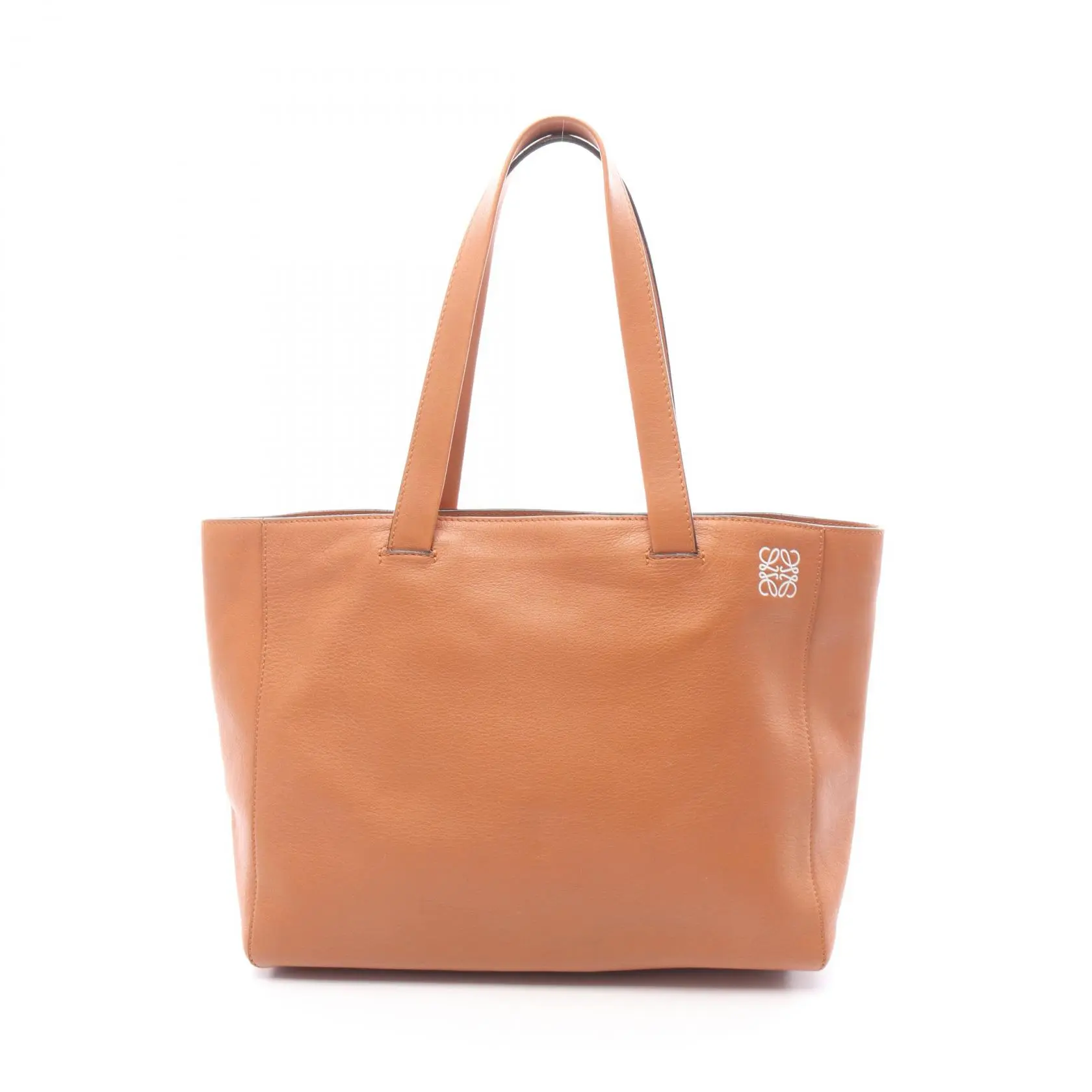 Pre-owned Loewe Other Tote Bags East West Shopper Small Leather Tote Bag