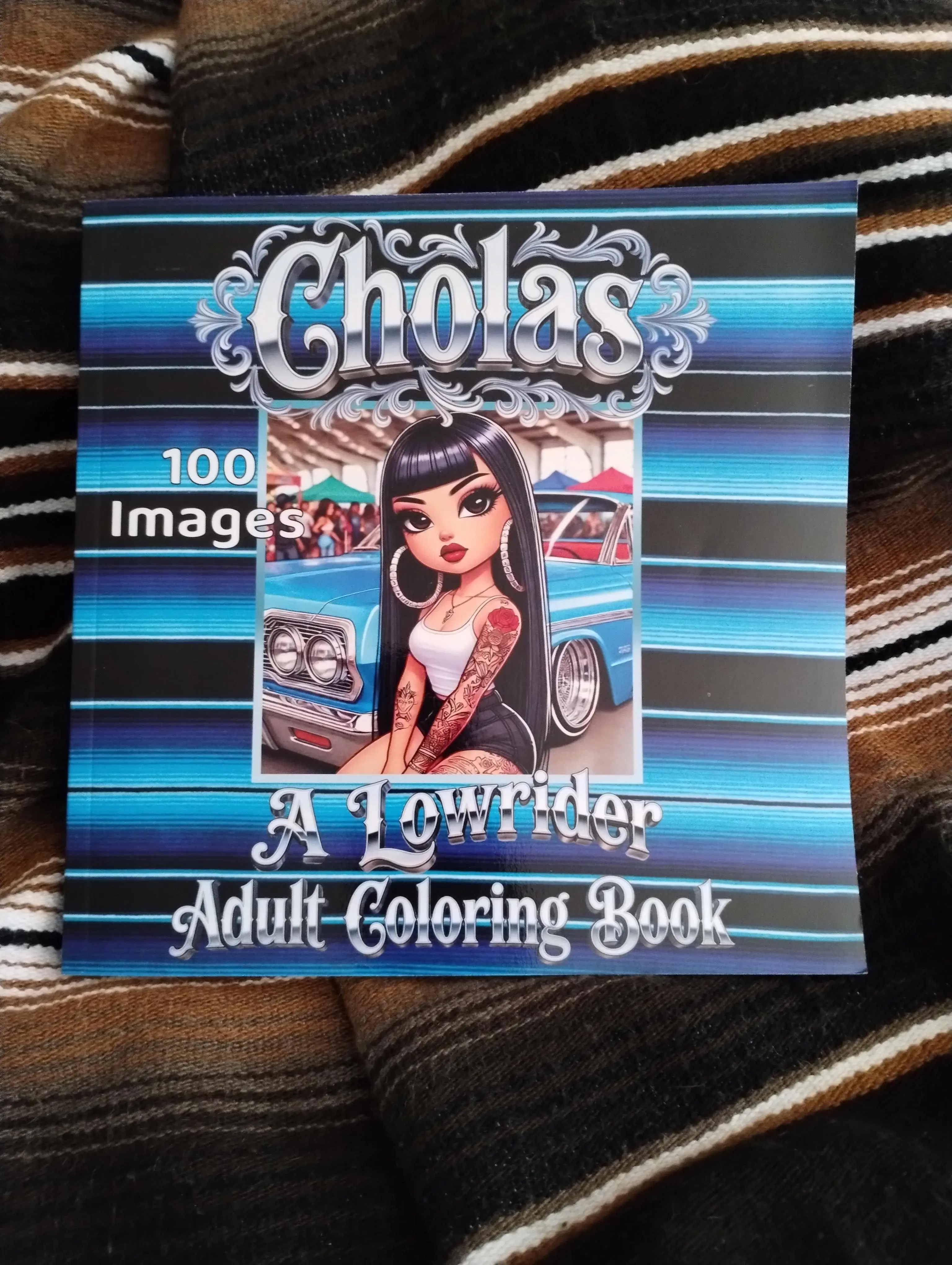 Adult Lowrider Coloring Book - Office Stationery Art Supply Paper with Bold Designs, Single Page, Over 100 Lowrider Scenes, Barrio Life, Lowrider Cars, Cholas, Chicano Couples for Stress Relief, Fun Gift