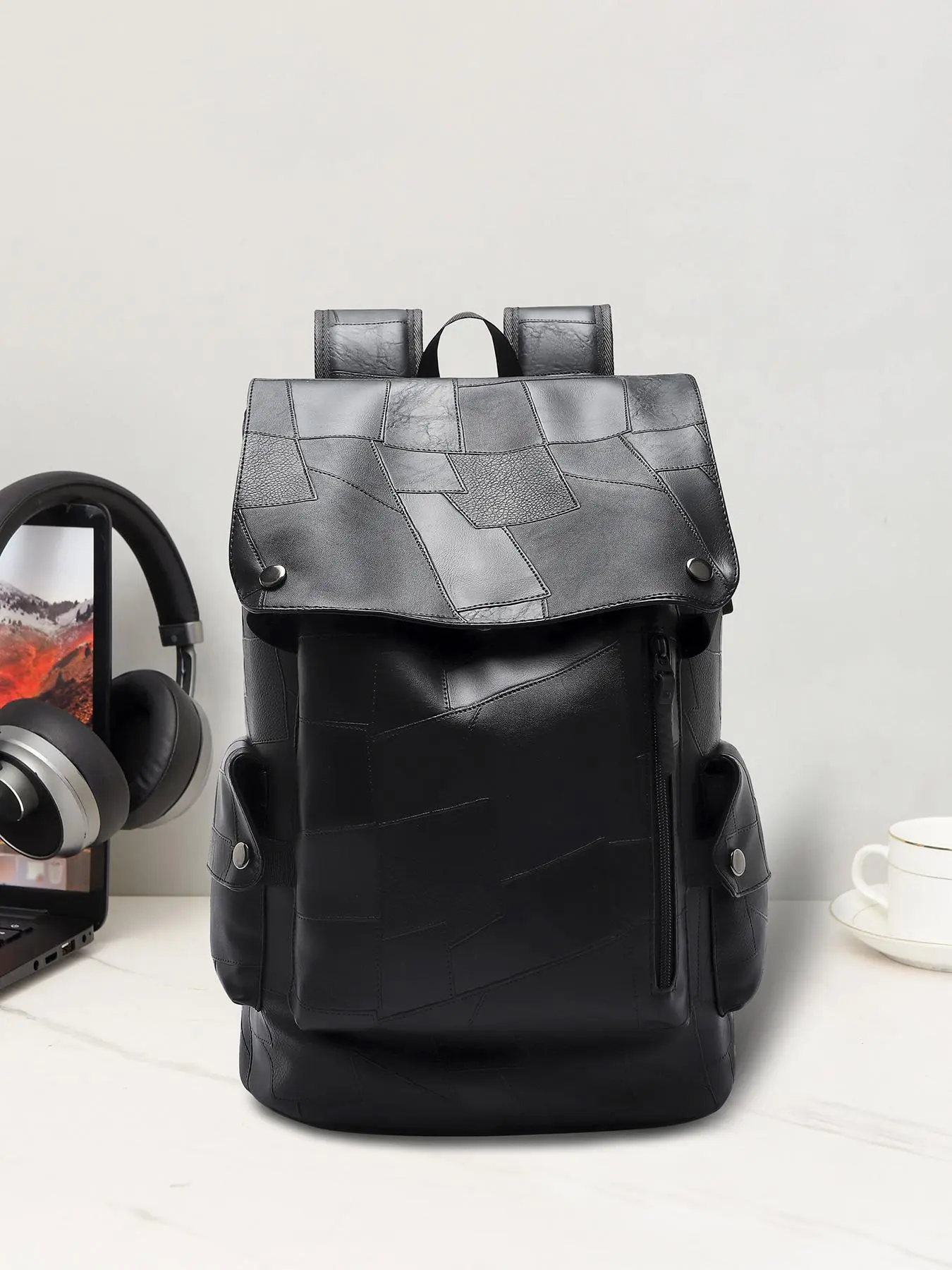 Men's Fashionable Backpack, Casual Large Capacity Travel Backpack, Waterproof Backpack for Men for Work & School, Traveler Essentials Backpack, Durable Backpack, Laptop Compartment Backpack, Multifunctional Backpack, Laptop Backpacks, Computer Backpack