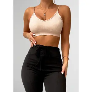 OPEN BACK, OPEN MIND CROP TOP IN SHINY LATTE