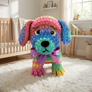 Crochet Rainbow Puppy