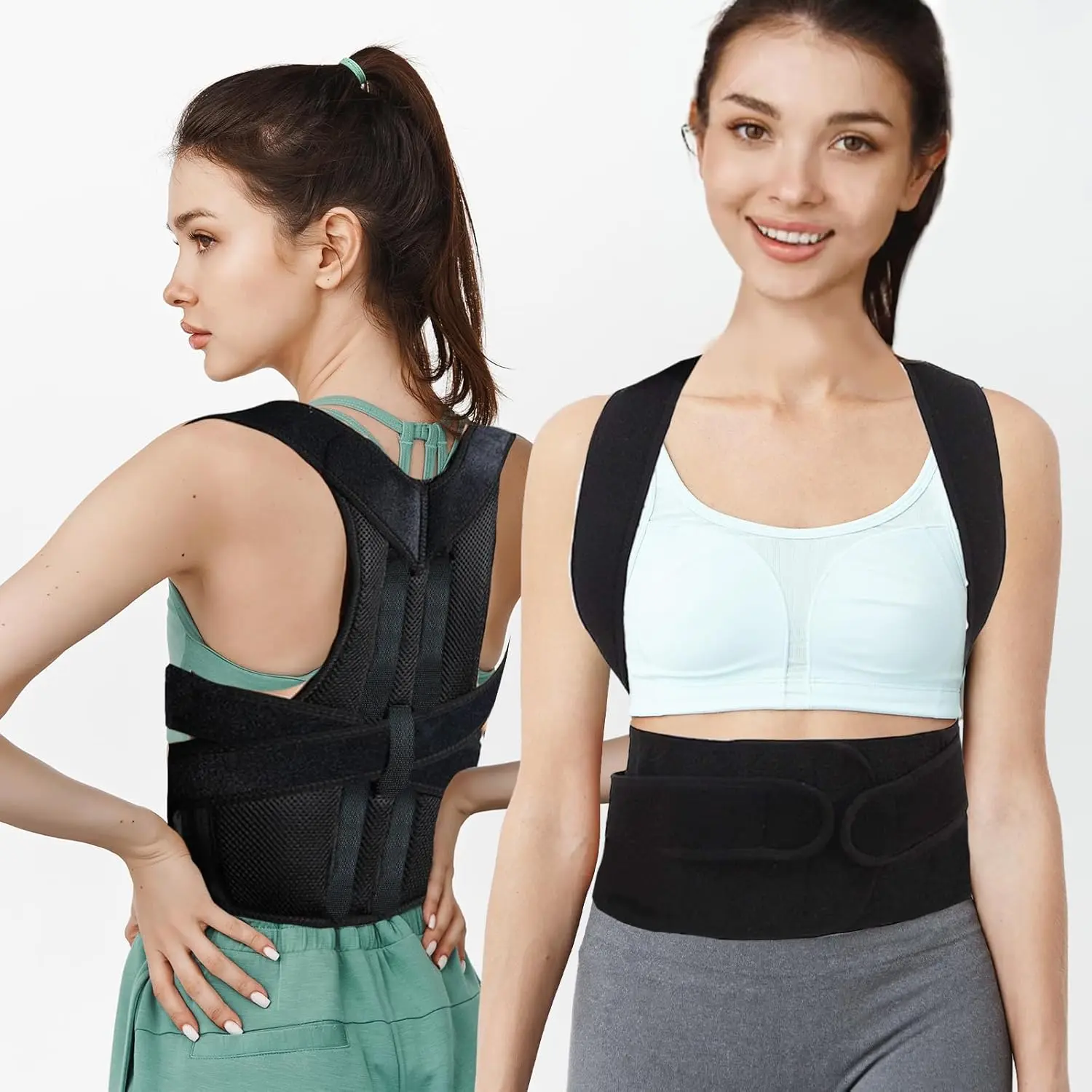 aligners Back Brace Posture Corrector for Women and Men, Full Back Support Straps Straightener, Hunchback Improve Posture-Shoulder,  (M) Healthcare Tool male adult
