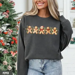 Gingerbread Man Sweatshirt, Gingerbread Sweatshirt Womens, Gingerbread Sweater, Comfort Colors Gingerbread Shirt, Cute Christmas Sweatshirt