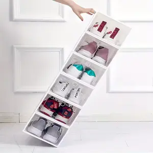 12piece high-value transparent shoe box | Stacking does not occupy an area, Drawer Storage Organizer