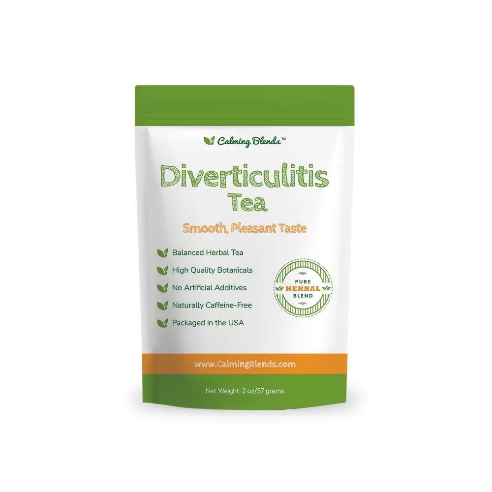 Herbal Diverticulitis Relief Tea, Natural Herbal Tea for Digestive Support