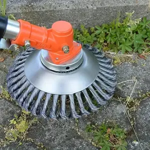 Wire Grass Trimmer Head, Grass Trimmer Wheel, Blade Replacement Grass Trimmer Attachment, Efficient Power Tool Accessories for Garden Weeders, Lawn Mower Blade Tool, Garden, Durable Yard Tools, Cutting