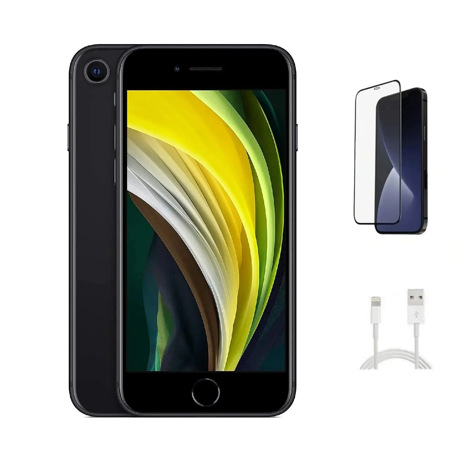 Refurbished Apple iPhone SE (2nd Gen) A2275 (AT&T) - Excellent Condition with Pre-Installed Tempered Glass & 1 Year Warranty