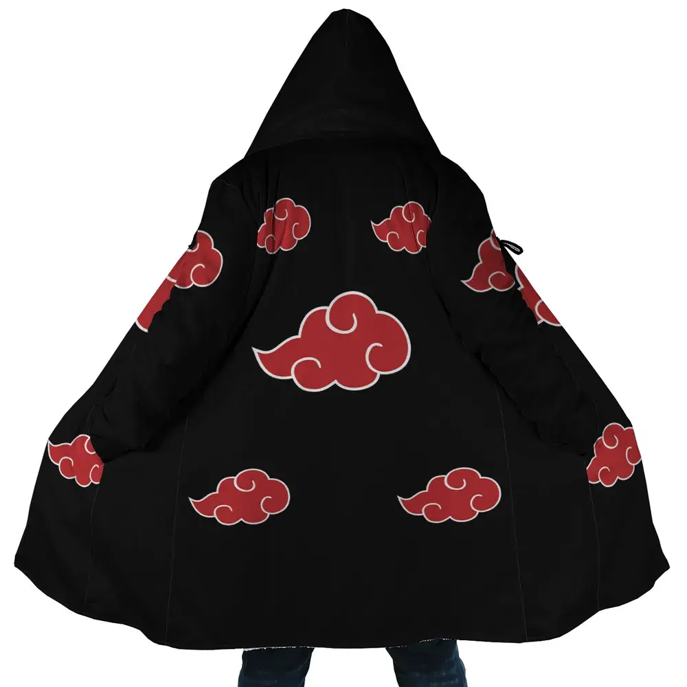 Akatsuki Black Dream Cloak Coat, Anime Men's Women's Hooded coat, Fleece Jackets Coats, Gift For Men And Women