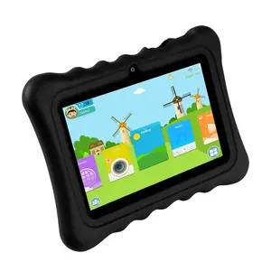 7-in Landscape-Ready Tablet Silicone Snap-On Cover - Shock-Resistant, Stand-Equipped, Protective Tech Accessory