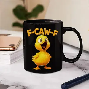 [Premium USA Brand] Funny Chicken F-Caw-F Personalized Mug, F-Caw-F Chicken Humor Mug, Funny Rooster Meme Coffee Mug, Funny Chicken Mug, Quirky Chicken Lover Mug - Gift For Him/Her - Gift For Family