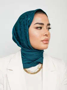 Instant Tabakia Hijab Satin Jacquard Tabakia Style Snap Back Ready-to-Wear Modest All Seasons Hijab for Comfort and Elegance