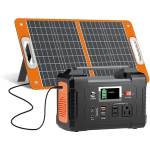 Solar Generator With Solar Panel Included,  200W Portable Power Station+60W Solar Panel(DC/USB-A/USB-C Output), Backup Power Battery And Solar Panel Kit For Home Blackout/RV/Camping