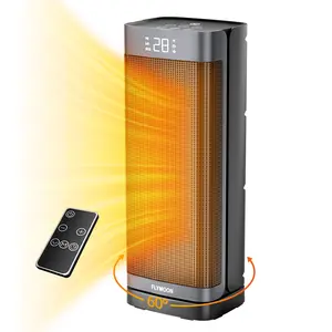 Space Heaters for Indoor Use, 1500W Fast Heating Portable Heaters with Remote, Large PTC Ceramic Electric for Bedroom, 12H Timer, 70° Oscillation, Overheat Protection, Safety Heat for Home Office