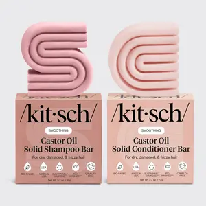 Kitsch Castor Oil Shampoo & Conditioner Bar Combo Pack Haircare Moisture