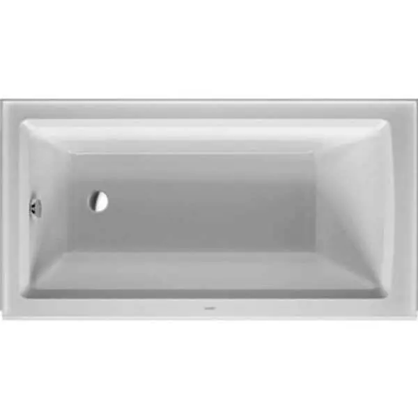 Duravit 700356000000090 60 x 30 in. Architec Soaker Alcove Bathtub with Left Drain, White